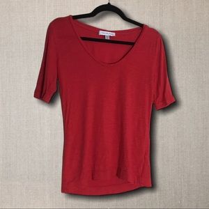 CLEARANCE Amour Vert red cotton / modal blend t-shirt